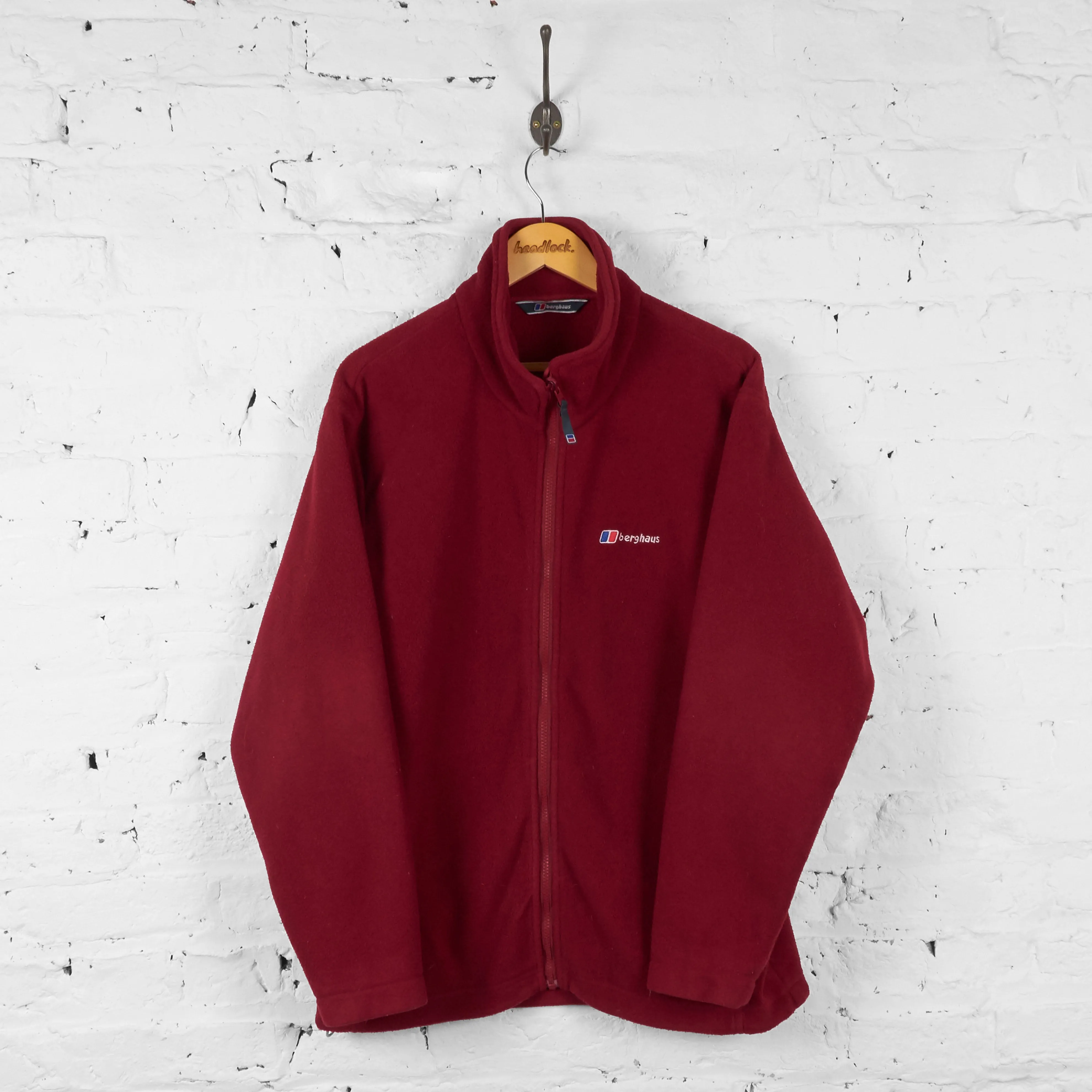 Vintage Zip Up Berghaus Fleece - Red - L