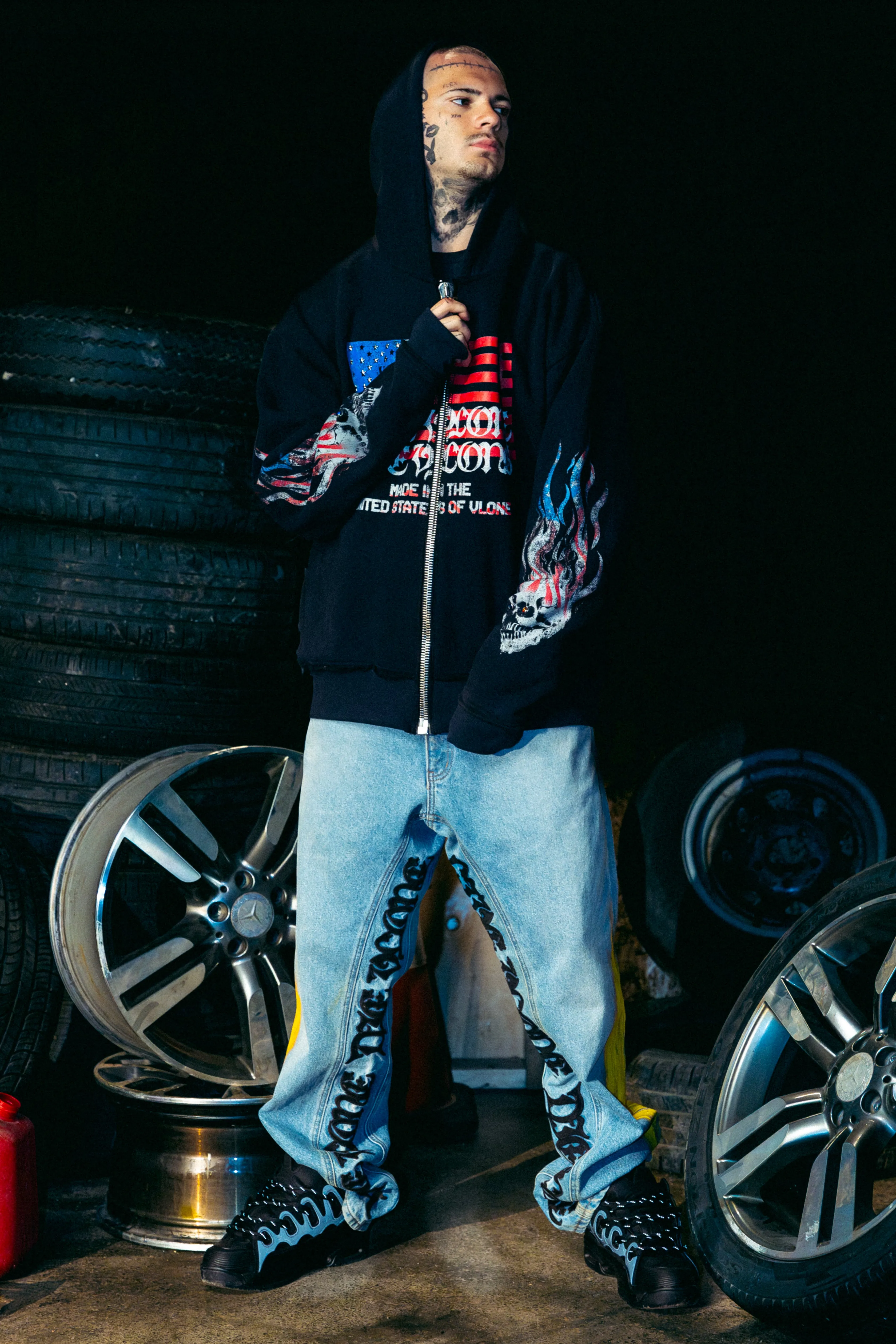 VLONE FLAG Zip Up Hoodie
