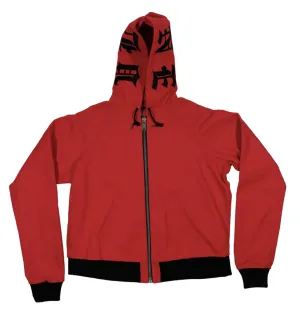 VLONE RED ZIP UP JACKET