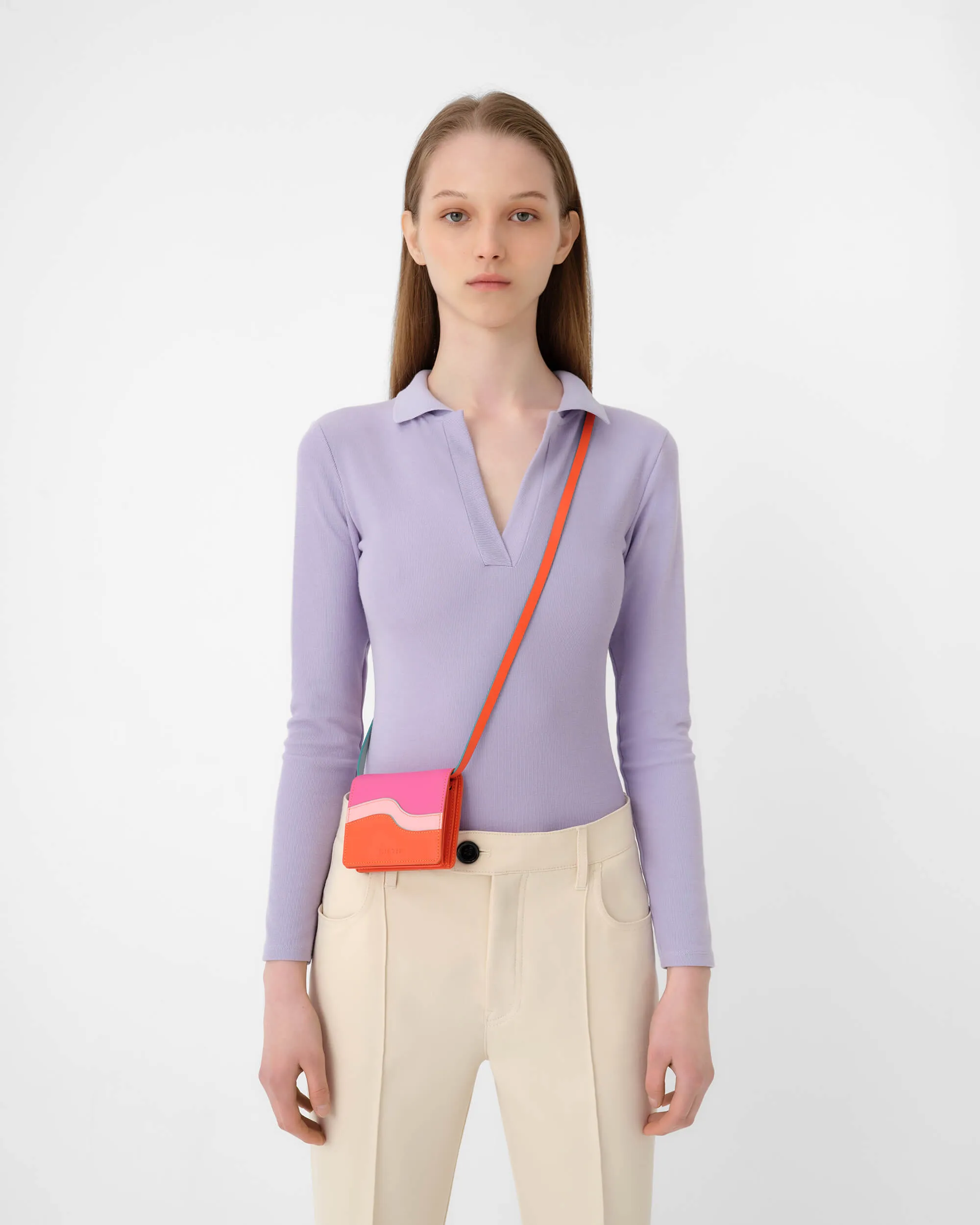 Waves Wallet Fuchsia / Orange