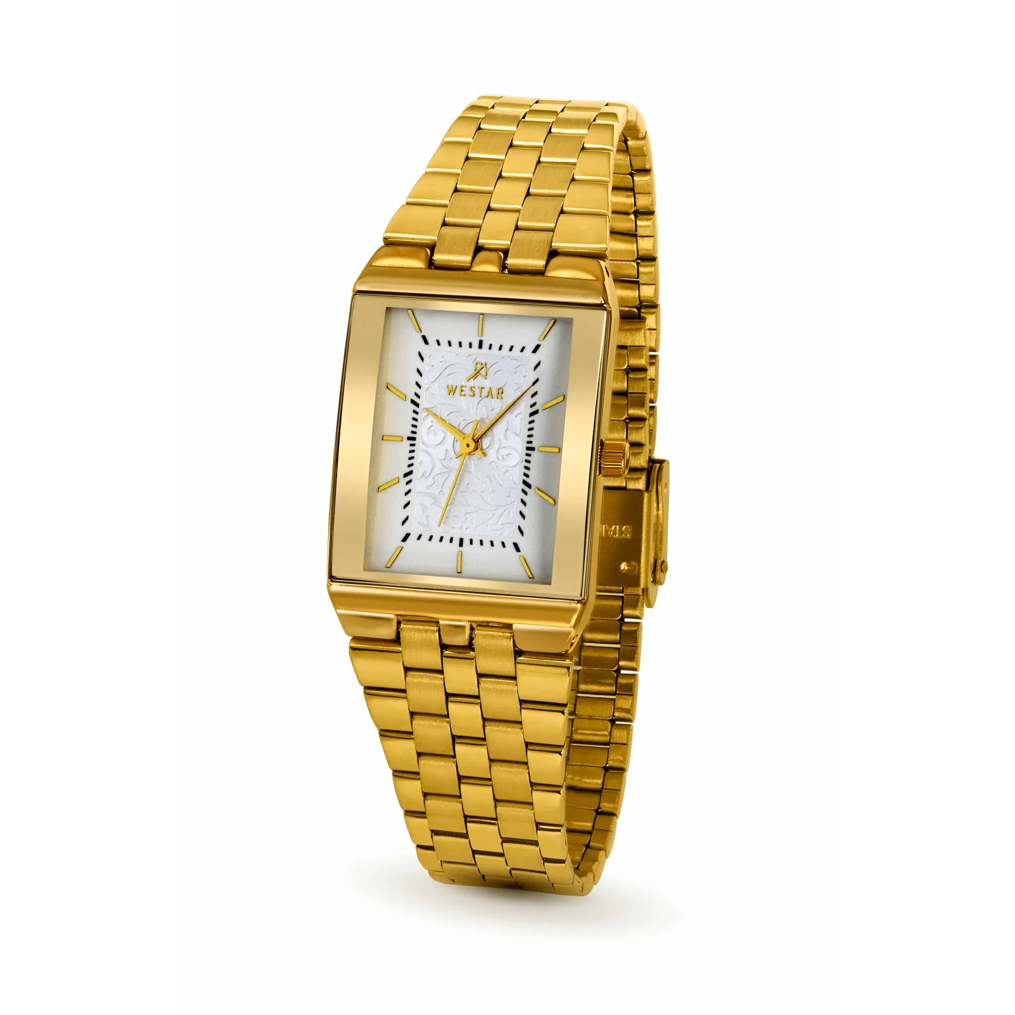 Westar White Dial Gents Executive Watch - 7705GPN111
