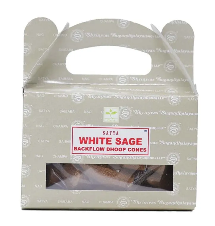 White Sage Backflow Incense Cones