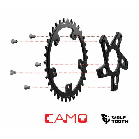 Wolf Tooth CAMO Aluminum Round Chainring - 36t