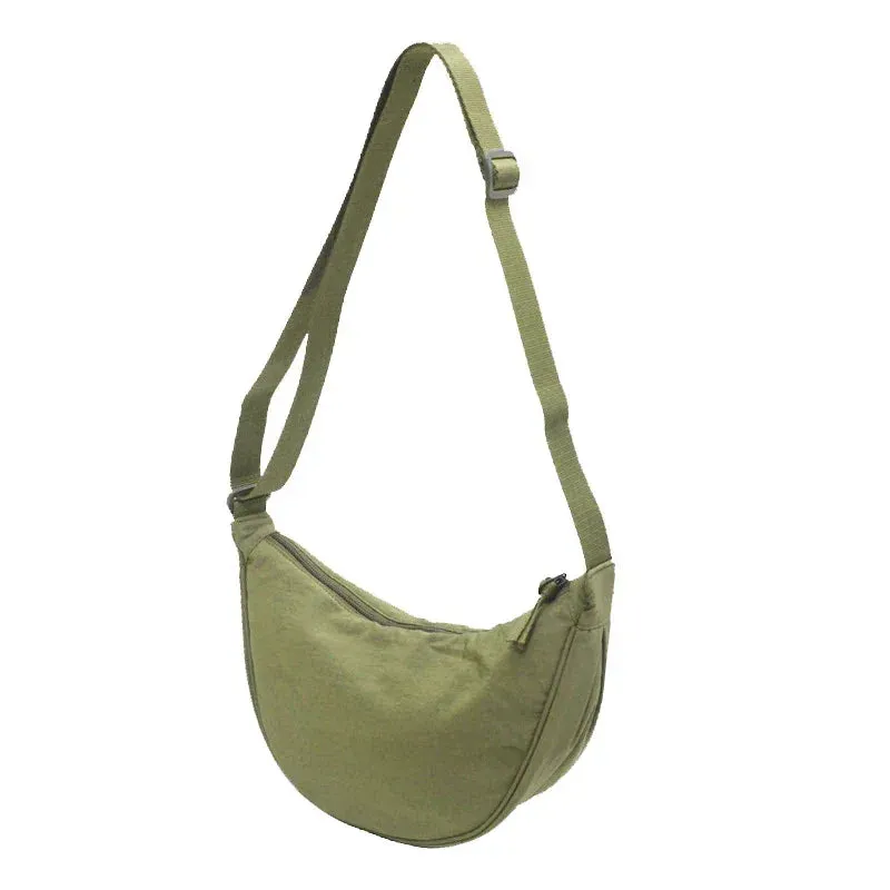 Women's Large Capacity Half Moon Travel Chest Bag - Crossbody Messenger