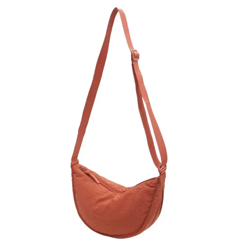 Women's Large Capacity Half Moon Travel Chest Bag - Crossbody Messenger