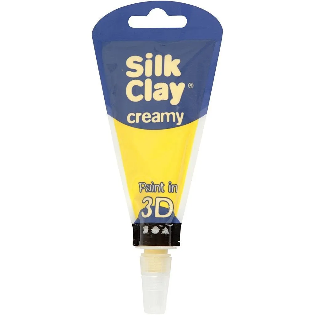 Yellow Colour Liquid Modelling Clay Piping Bag For Relief Drawing 35 ml