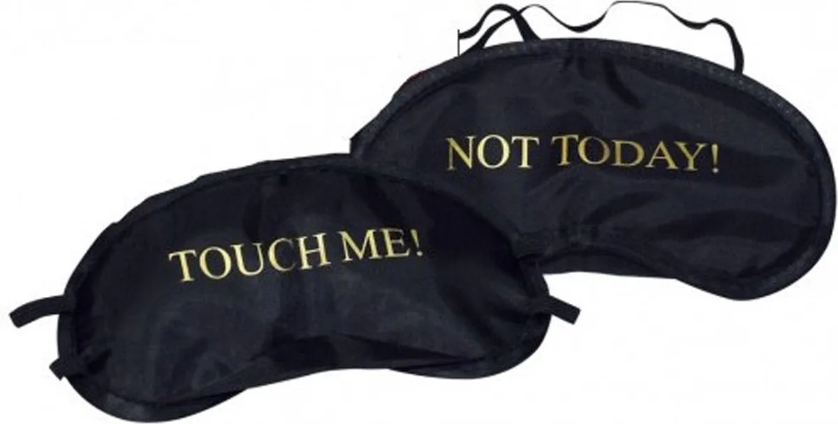 You2Toys - Stemmings Oogmassker - Not Today - Touch Me - Zwart