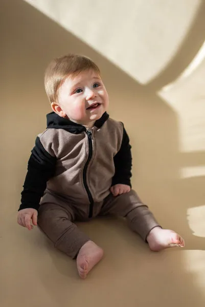 Zip Up Hooded Romper