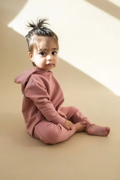 Zip Up Hooded Romper