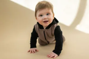 Zip Up Hooded Romper