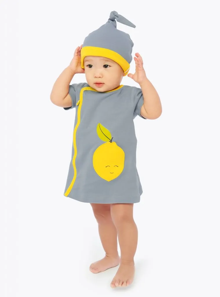 zip-up lemon dress