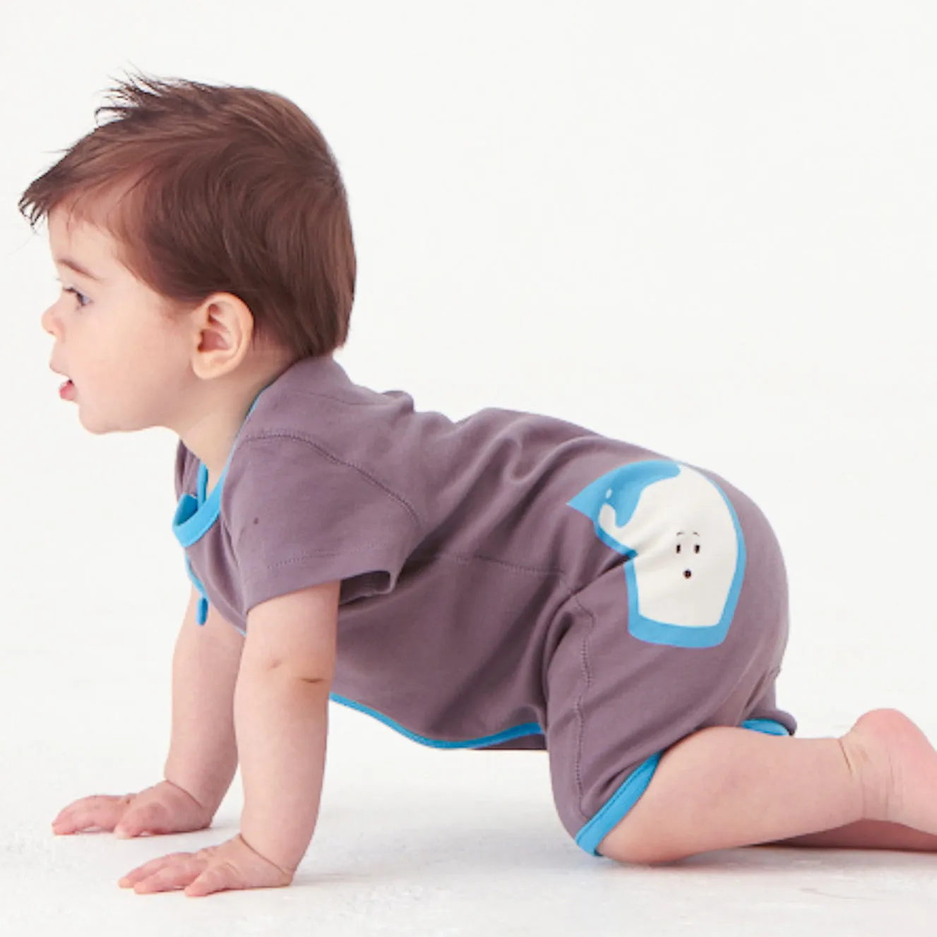 zip-up milk romper