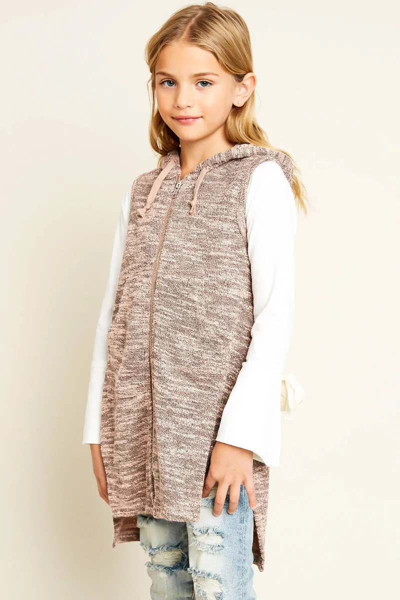 Zip Up Tunic Hoodie