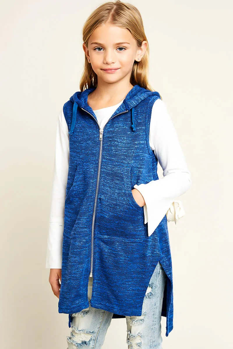 Zip Up Tunic Hoodie