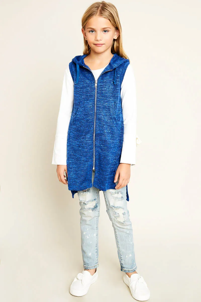 Zip Up Tunic Hoodie
