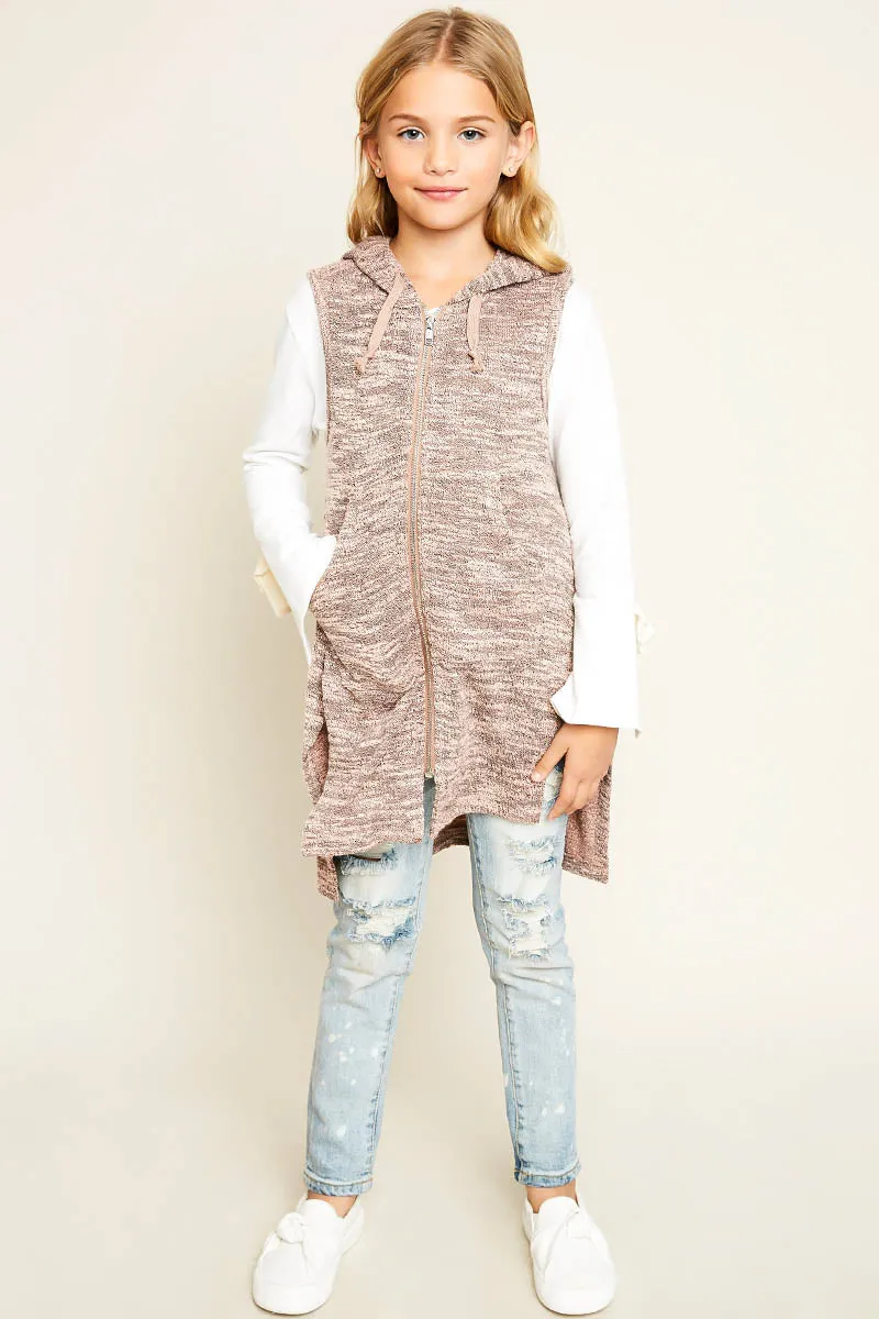 Zip Up Tunic Hoodie
