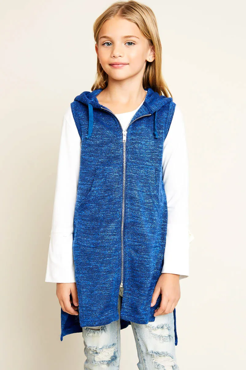 Zip Up Tunic Hoodie