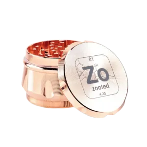 Zooted 4-Piece Herb Grinder - Rose Gold