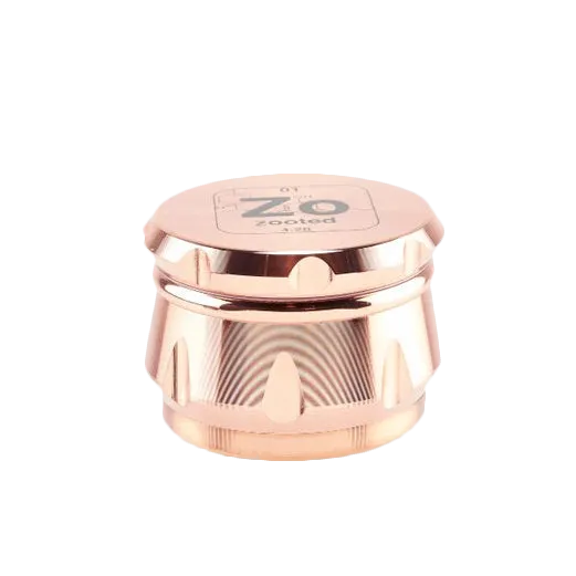 Zooted 4-Piece Herb Grinder - Rose Gold